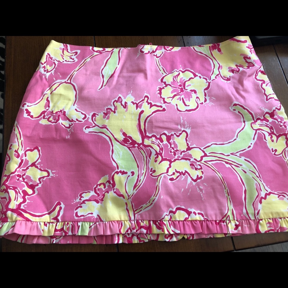 Lilly Pulitzer cotton mini skirt size 0